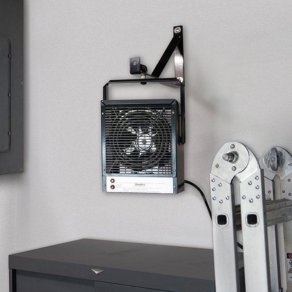 Appareil de chauffage électrique robuste pour les garages/ateliers avec  support de fixation et thermostat intégré (4000 watts/240 volts)